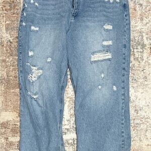 Fashion Nova Blue Boyfriend Jeans